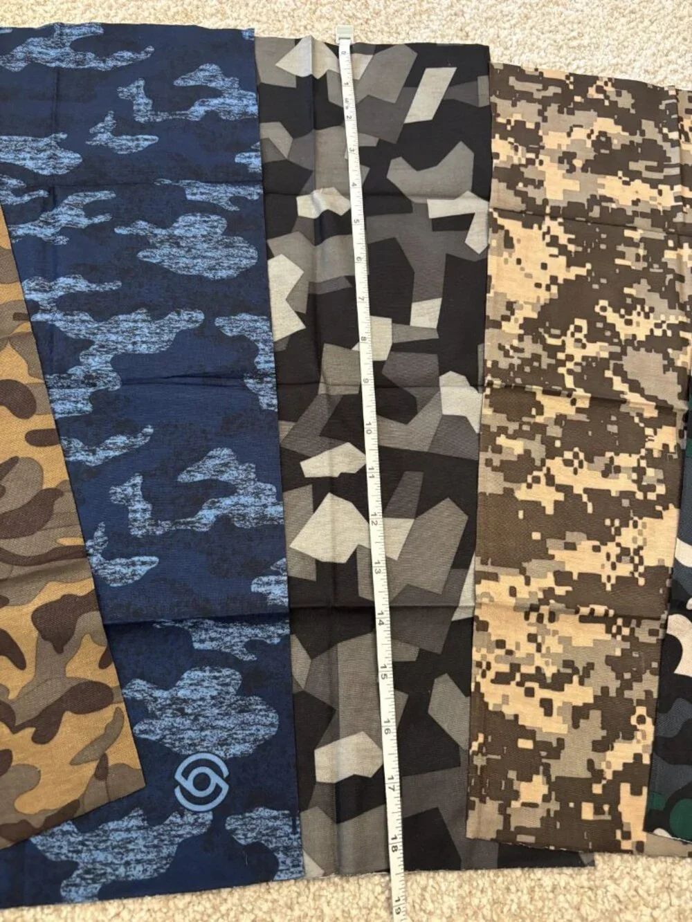 Set of 6 Camo Neck Gaiters Face Cover Buffs - Sealed NEW